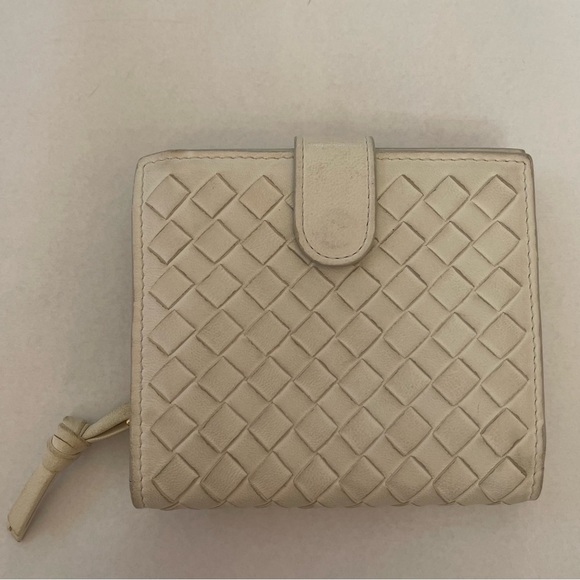 BOTTEGA VENETA WHITE WALLET - Picture 1 of 12